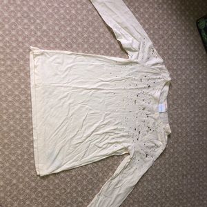 Crewcuts Cream Shirt With Beading